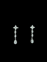 Lab grown diamond dangling earring