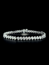 Lab grown diamond fancy shape bracelet
