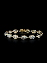 Lab grown diamond bezel bracelet