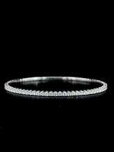 Lab grown diamond bangle bracelet