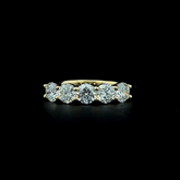 Lab grown diamond 5 stone ring