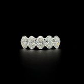 Lab grown diamond 5 stone rings