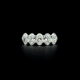 Lab grown diamond 5 stone rings