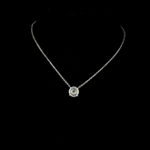 Lab grown diamond pendant