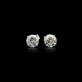 Lab grown diamond pushback stud earring