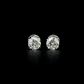 Lab grown diamond pushback stud earring