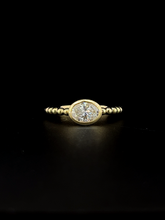 Lab grown diamond bezel ring