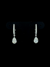 Lab grown diamond dangling earring