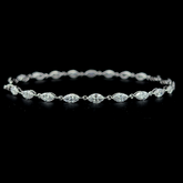 Lab grown diamond cuff bracelet
