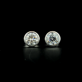 Lab grown diamond pushback stud earring