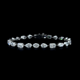 Lab grown diamond mix shape bracelet