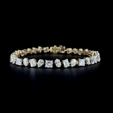 Lab grown diamond mix shape bracelet