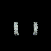 Lab grown diamond huggies earring