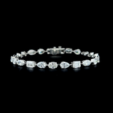 Lab grown diamond mix shape bracelet