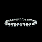 Lab grown diamond mix shape bracelet