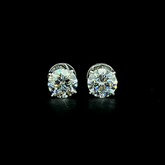 Lab grown diamond pushback stud earring