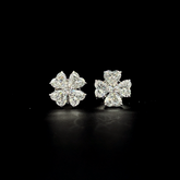 Lab grown diamond pushback stud earring
