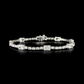 Lab grown diamond fancy shape bracelet