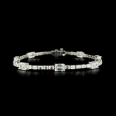 Lab grown diamond fancy shape bracelet