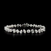 Lab grown diamond mix shape bracelet