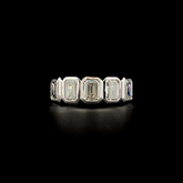 Lab grown diamond bezel rings