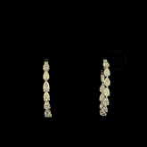 Lab grown diamond hoop earring