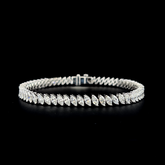 Lab grown diamond fancy shape bracelet