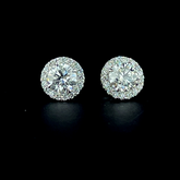 Lab grown diamond pushback stud earring