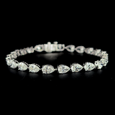 Lab grown diamond fancy shape bracelet