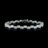 Lab grown diamond fancy shape bracelet