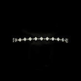 Lab grown diamond cuff bracelet