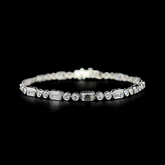 Lab grown diamond mix shape bracelet