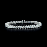 Lab grown diamond fancy shape bracelet