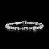 Lab grown diamond mix shape bracelet