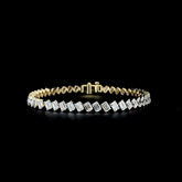 Lab grown diamond fancy shape bracelet