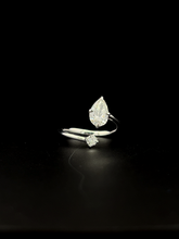 Lab grown diamond bypass ring