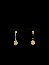Lab grown diamond dangling earring