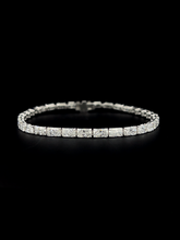 Lab grown diamond tennis bracelet