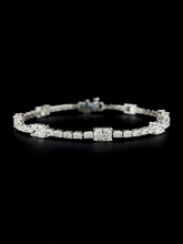 Lab grown diamond fancy shape bracelet