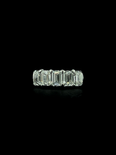 Lab grown diamond anniversary band rings