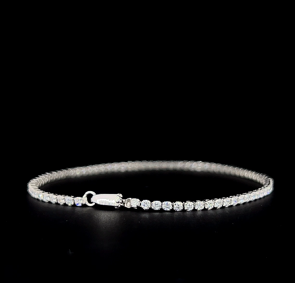 Lab grown diamond tennis bracelet