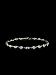 Lab grown diamond cuff bracelet