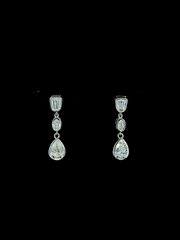 Lab grown diamond dangling earring