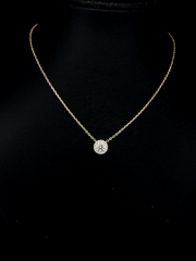Lab grown diamond pendant