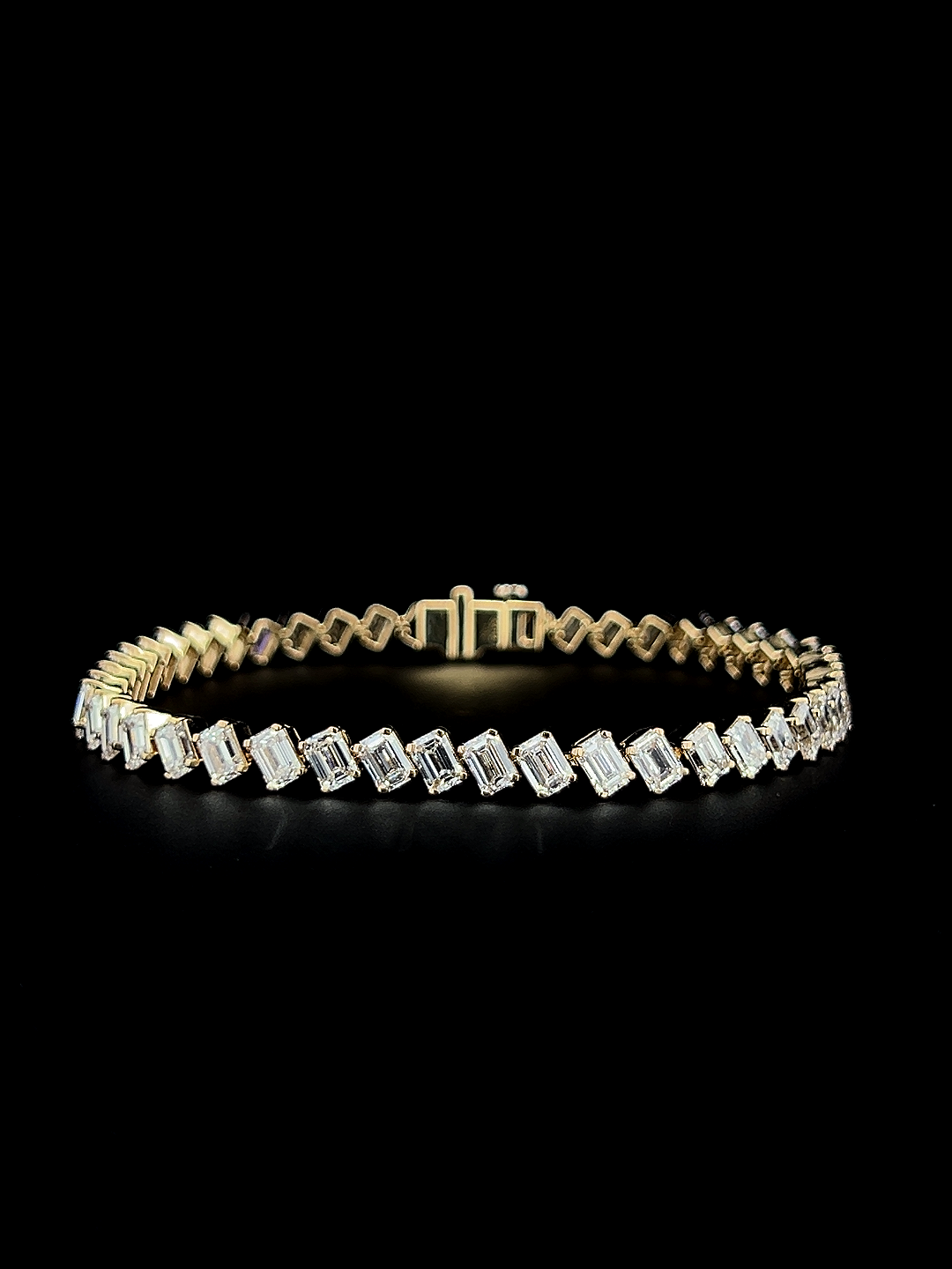 Lab grown diamond fancy shape bracelet