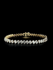 Lab grown diamond fancy shape bracelet