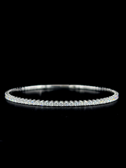 Lab grown diamond bangle bracelet