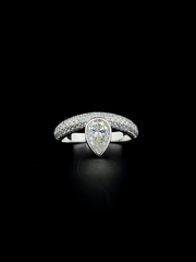 Lab grown diamond anniversary ring