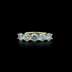 Lab grown diamond 5 stone ring