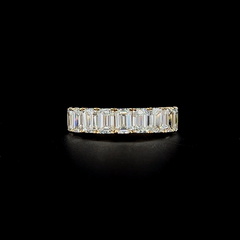 Lab grown diamond 9 stone ring